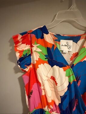 Sam Edelman Bright Floral V-Neck Dress